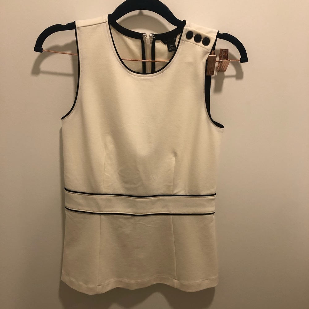White Peplum Blouse